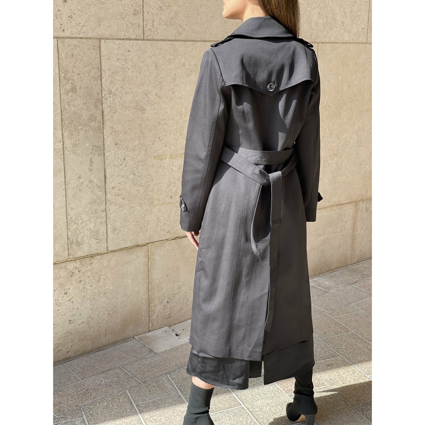 Black trench coat